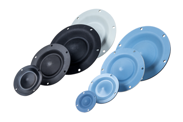 Diaphragm pumps - construction, diaphragms used.