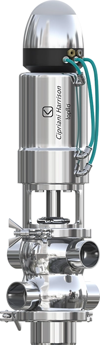 Hygienic double seat mixproof valves Cipriani Harrison series 900