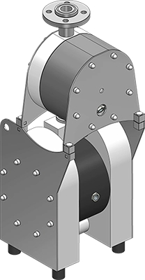 Tapflo DT Pulsation Dampener with pump