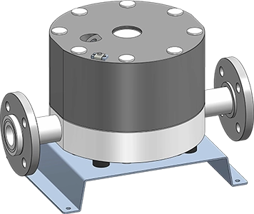 Tapflo DT Pulsation Dampener with base
