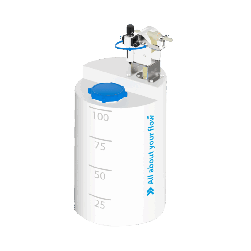 500 liters tank. T50 pump (up to 60 l/min)