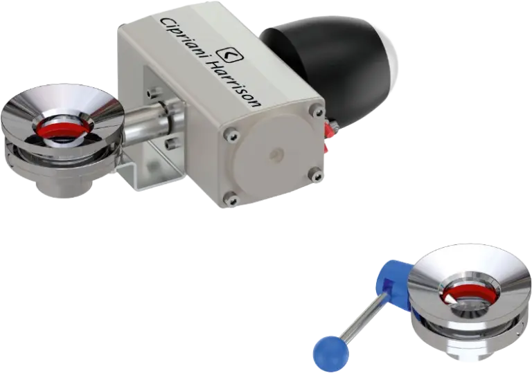 Hygienic bottom valves Cipriani Harrison