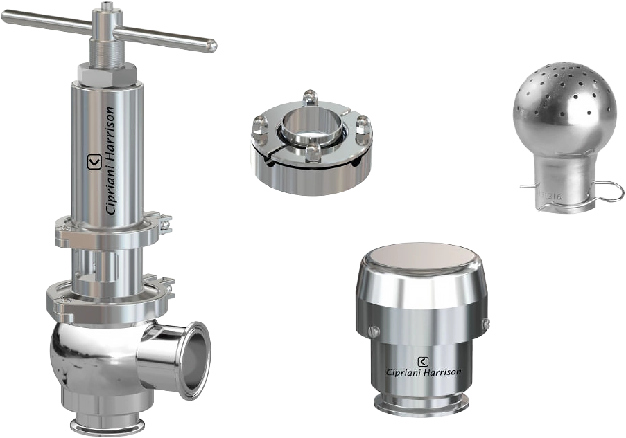 Hygienic fittings for tanks Cipriani Harrison