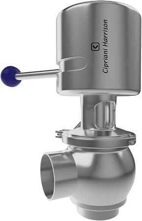 Manual single seat shut-off and distribution valves Cipriani Harrison