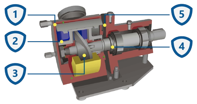 Aufbau von Sinuspumpen SOMA SCN