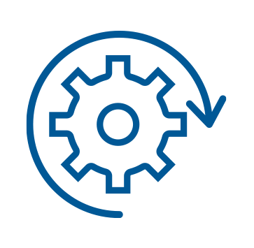 Easy servicing and maintenance icon