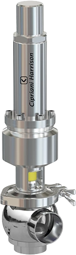 Hygienic single seat flow control valves Cipriani Harrison