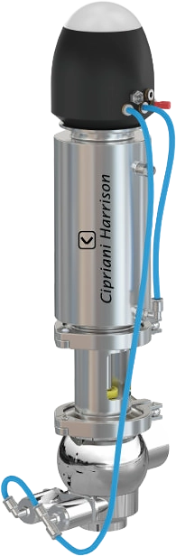 Single seat mix proof valves with double sealing Cipriani Harrison