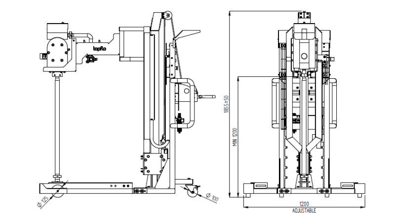Unloading Dimension Mobile tank unloading system