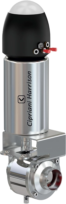 Hygienic butterfly mixproof valve Cipriani Harrison
