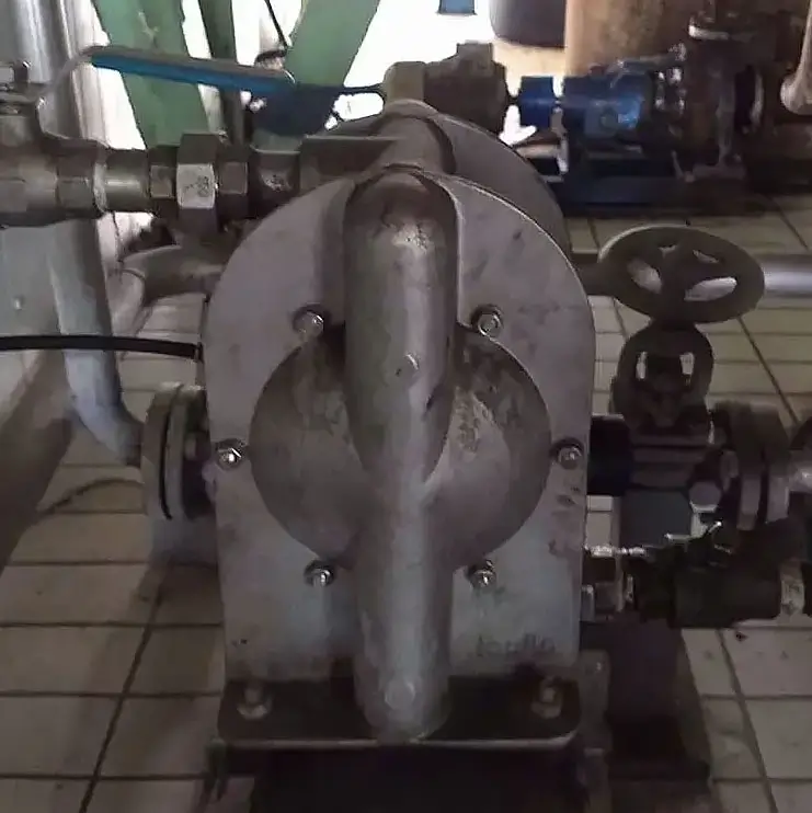 Tapflo diaphragm pump installed in the ethyl alcohol factory produced from corn