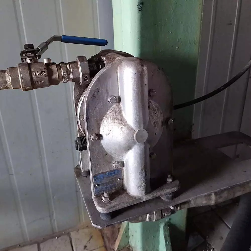 Tapflo AODD pump in an ethanol production facility