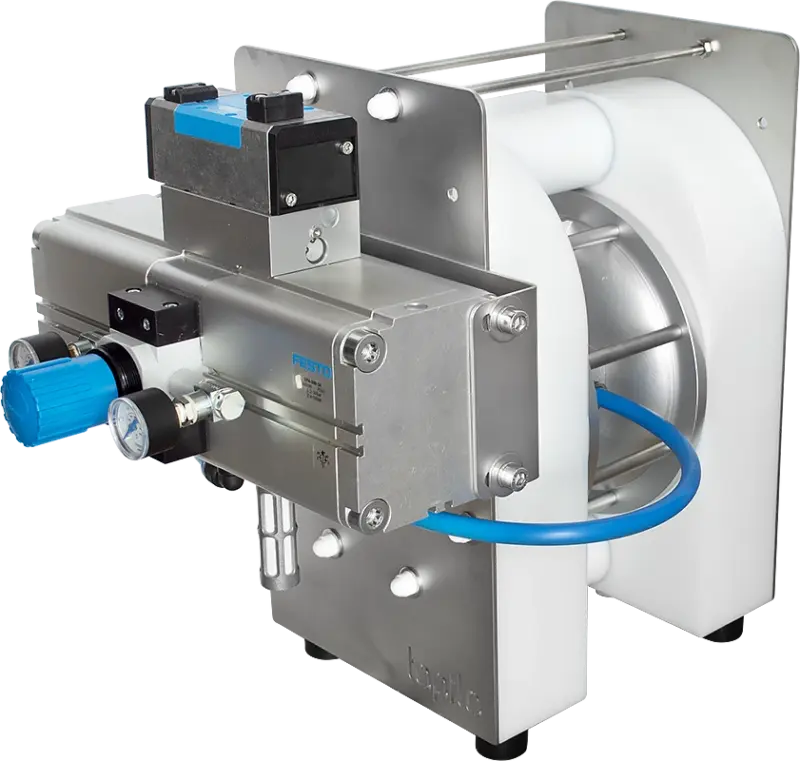 Pompe a membrana in plastica per presse filtranti