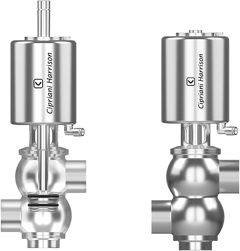 Compact and lightweight design of shut off and distribution valves Cipriani Harrison