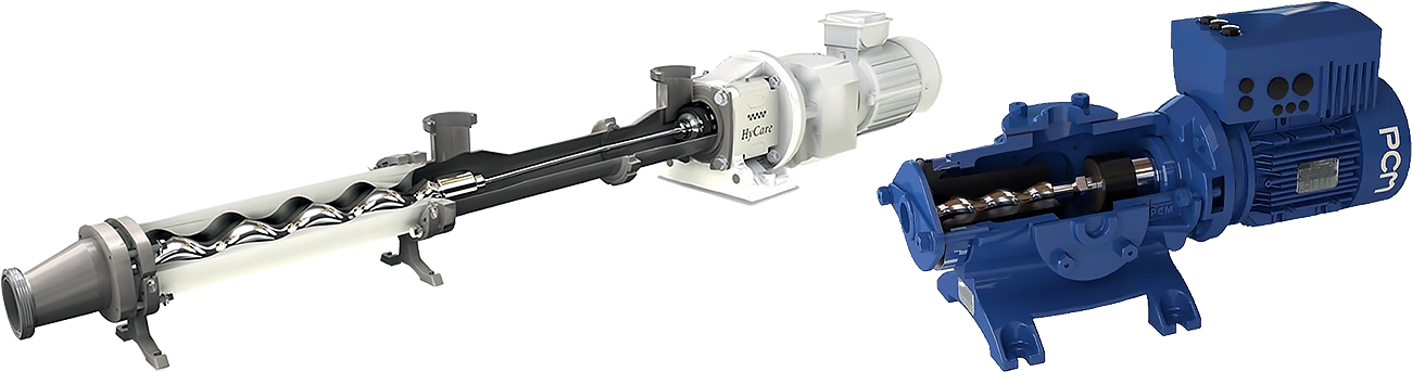 Pompy śrubowe PCM HyCare oraz MF