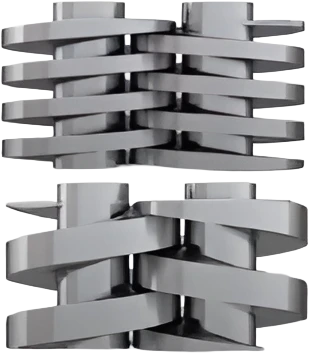 pompy dwuśrubowe do czekolady - śruby o różnym skoku