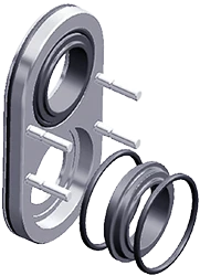 pompy krzywkowe do czekolady - pokrywa ze spłukiwaniem