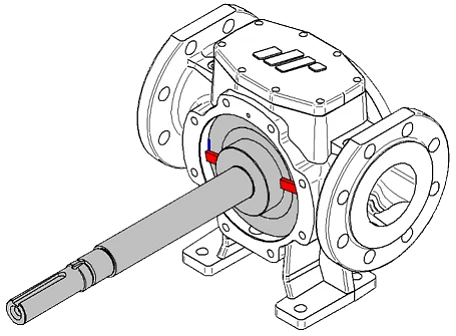pompy zębate do czekolady SPX Johnson - tylne łopatki