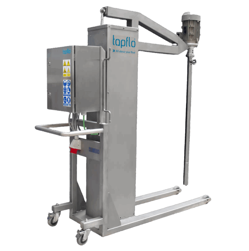 HVS Flexi system designed to unload both drums and IBC containers