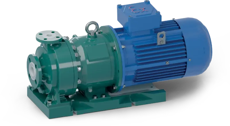 Centrifugalpump med lining i plast keminorm modell UTN