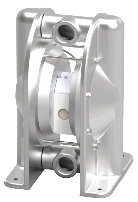 Intelligent diaphragm pneumatic pumps. Metal pumps