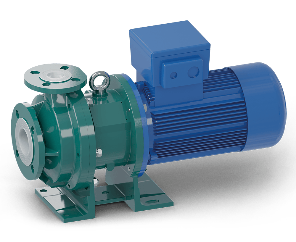 Plastic lined magnetic drive centrifugal pumps – ETN EVO