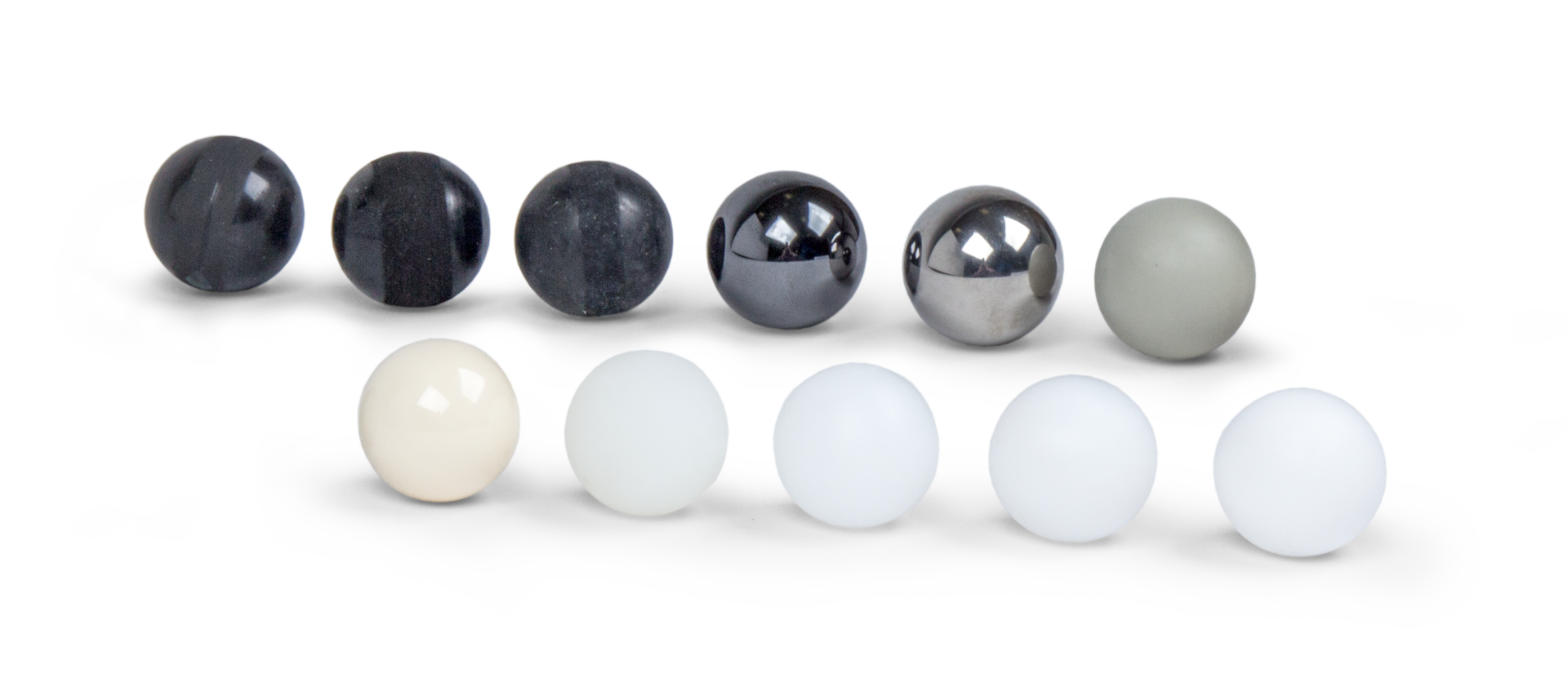 Diaphragm pumps construction - used valve balls.