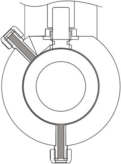Ball valve cleaning connector CHV