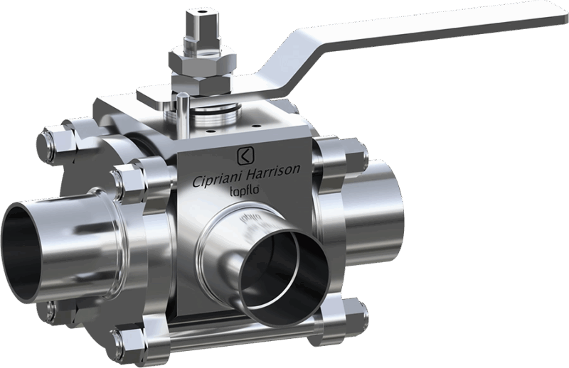 Sanitary ball valves Cipriani Harrison series 54